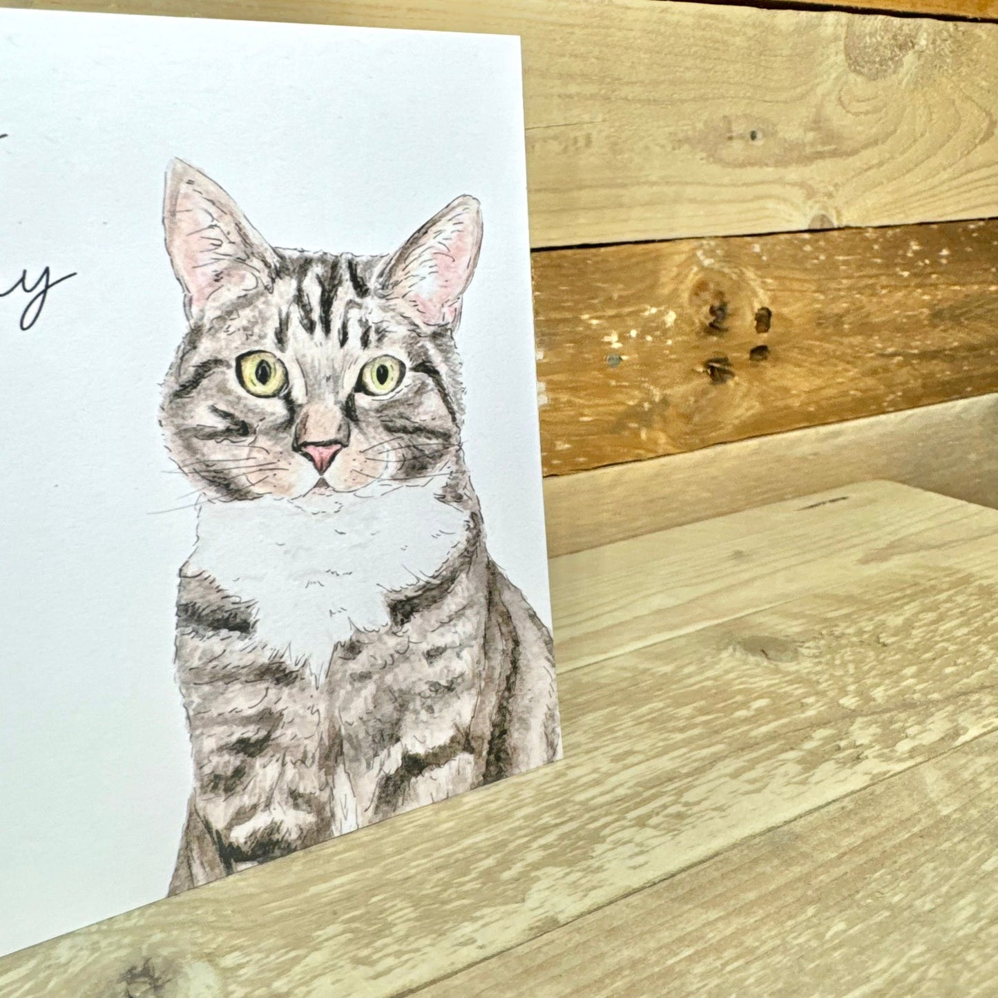 Finn the Cat Birthday Card