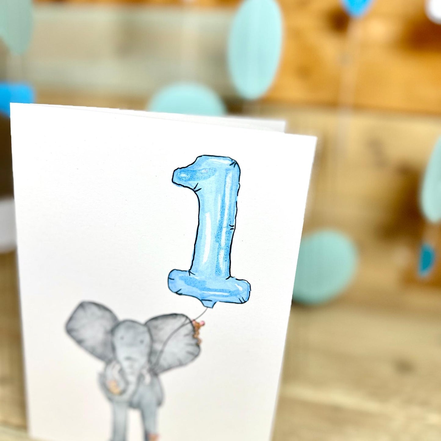 Nelly Turns One Birthday Card