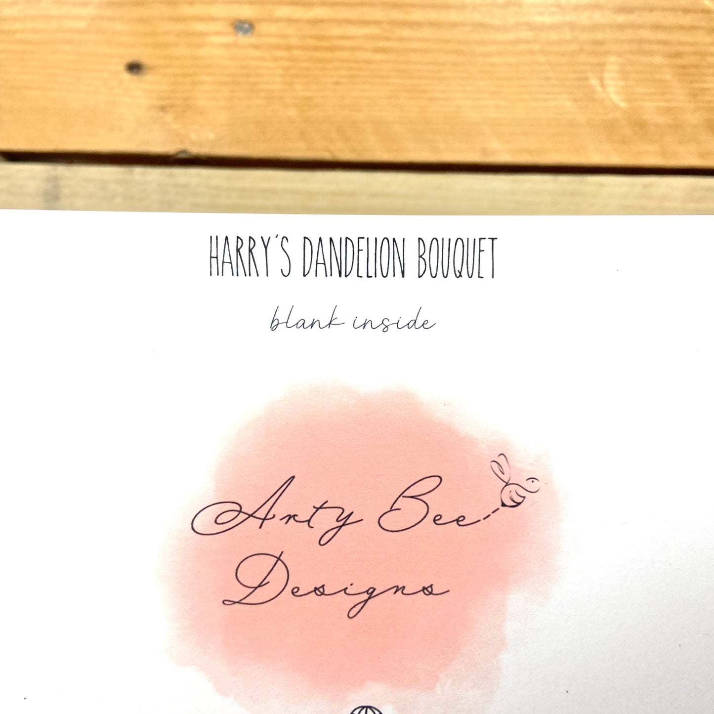 Harry's Dandelion Bouquet Well Done Card