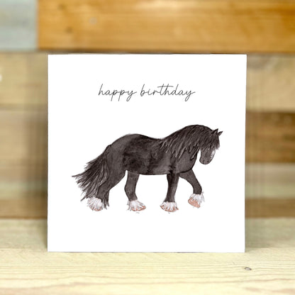 Shrimpy the Shire Horse Birthday Card