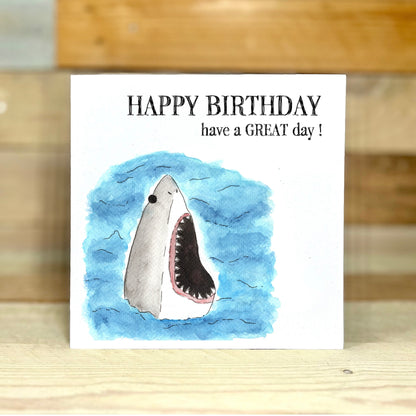 Great White Birthday Card