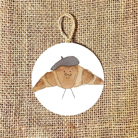 Croissant Ceramic Decoration