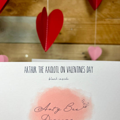 Arthur the Axolotl Valentine's Card