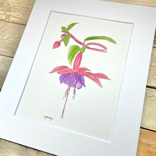 Fuchsia Original Painting