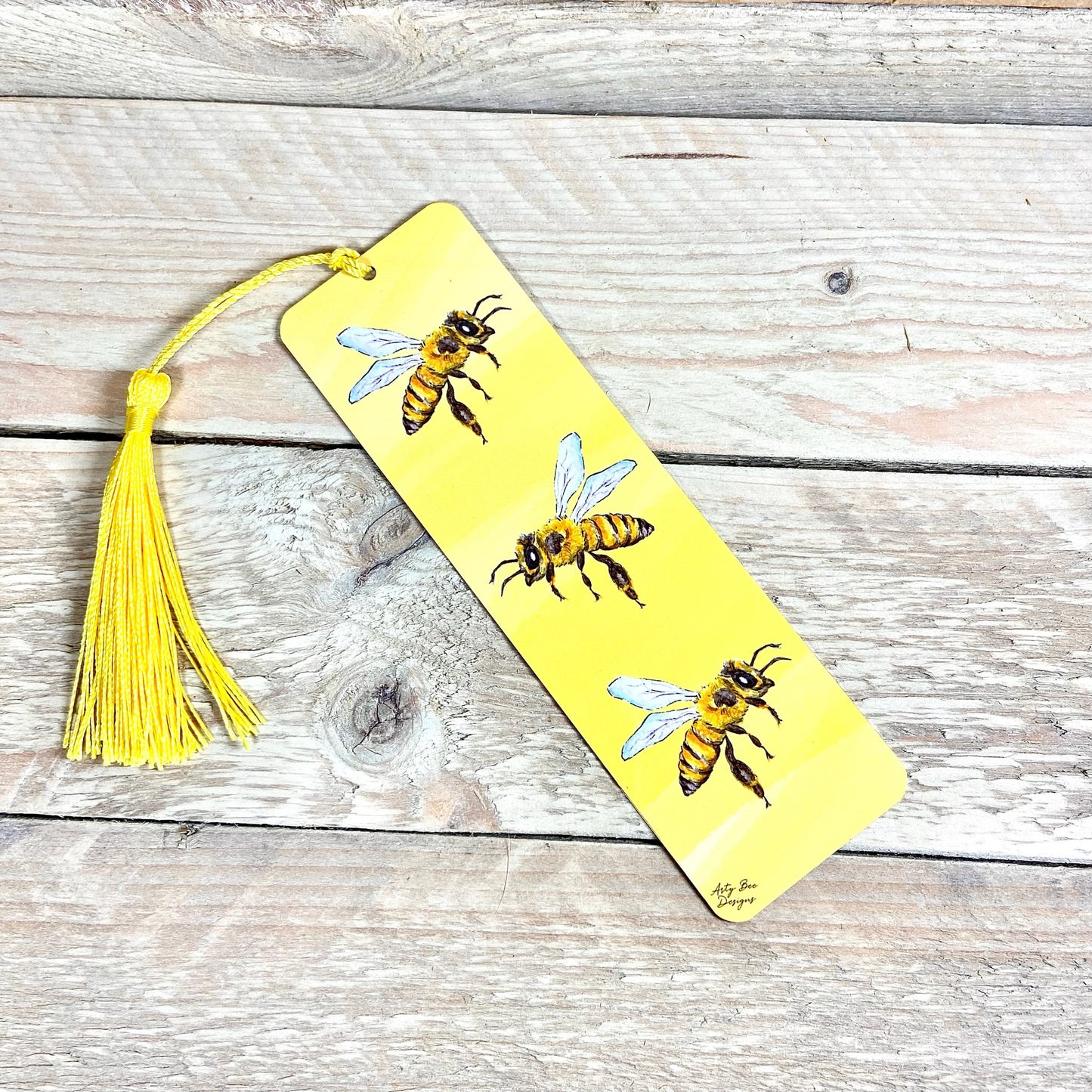 Melissa the Bee Metal Bookmark With Tassel
