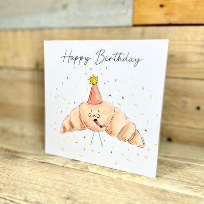 Partying Pierre Birthday Card
