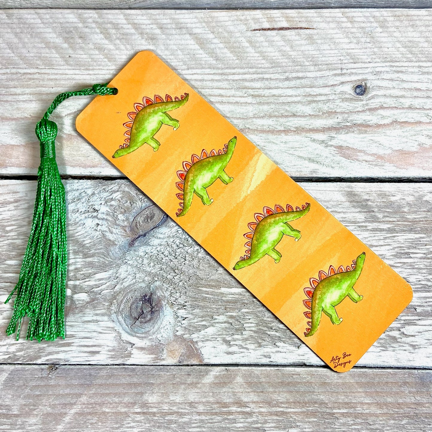 Stegosaurus Metal Bookmark With Tassel