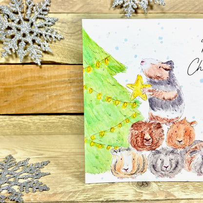 A Very Guinea Pig Christmas Christmas Card