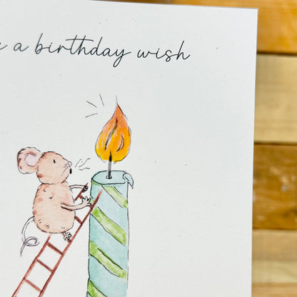 Marzipan Mouse's Birthday Wish Birthday Card