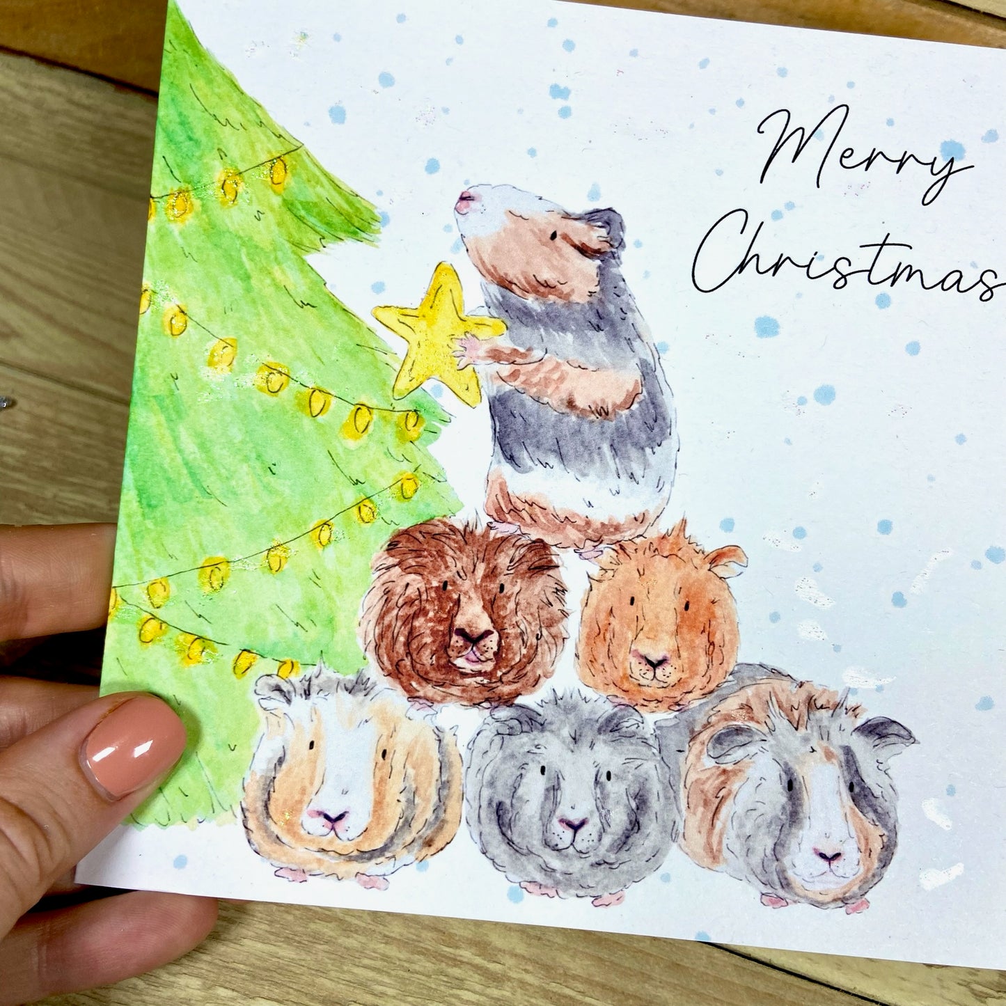 A Very Guinea Pig Christmas Christmas Card