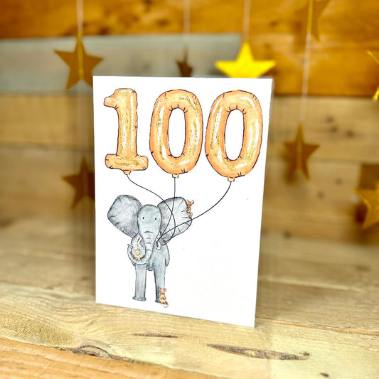 Nelly Turns One Hundred Birthday Card