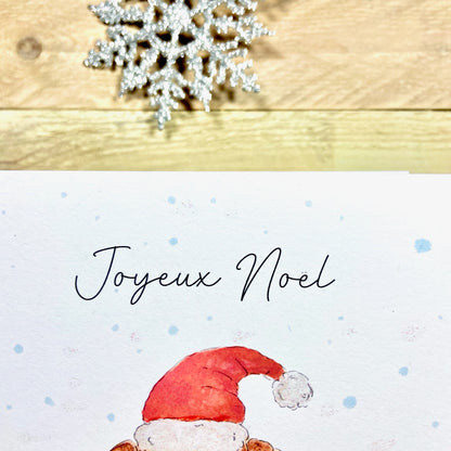 Joyeux Noel Croissant Christmas Card