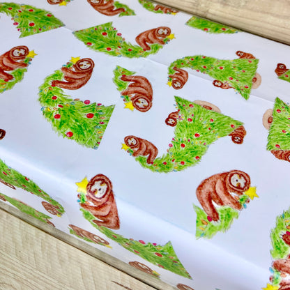 Naughty Sloths Christmas Wrapping Paper