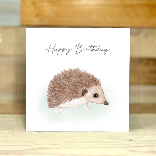 Heston The Hedgehog Birthday Card