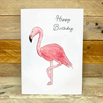 Fifi the Flamingo Birthday Card