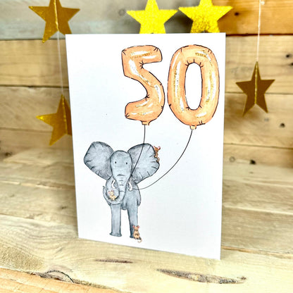 Nelly Turns Fifty Birthday Card