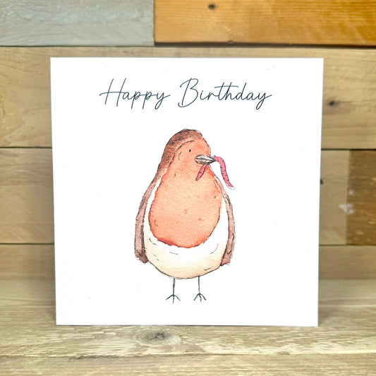 Ruby the Robin Birthday Card