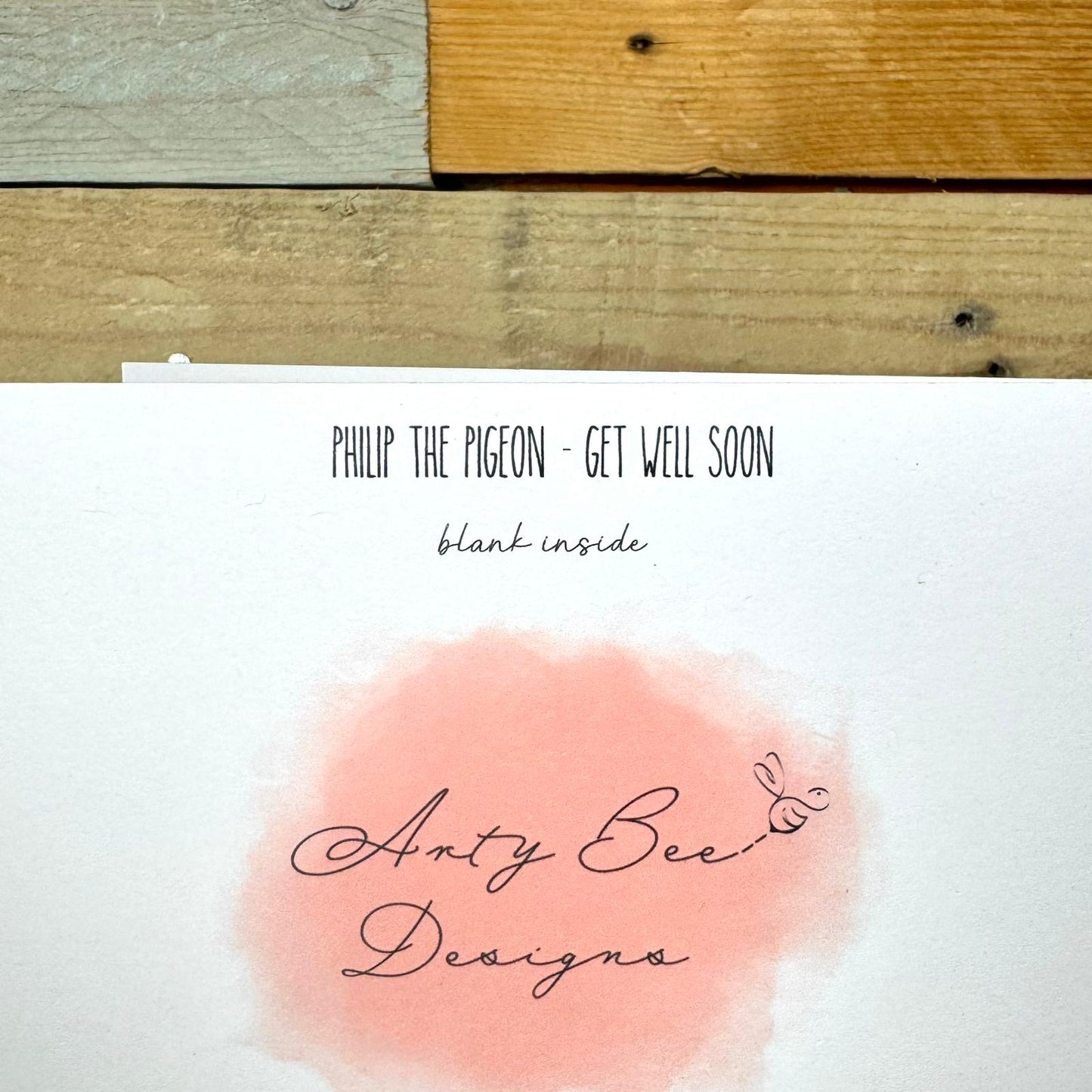 Philip the Pigeon Get Well Soon Card