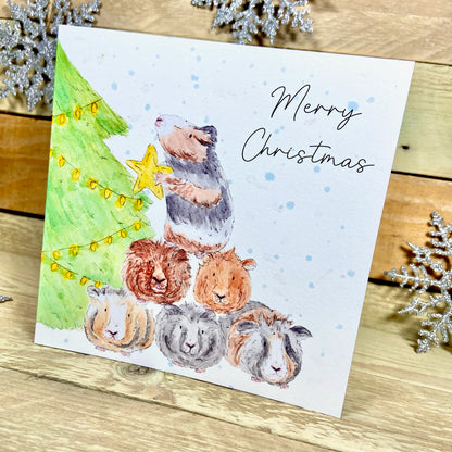 A Very Guinea Pig Christmas Christmas Card