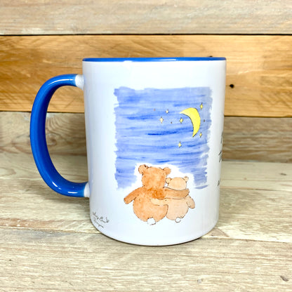 Wonky Moonlight Hugs Bear Mug