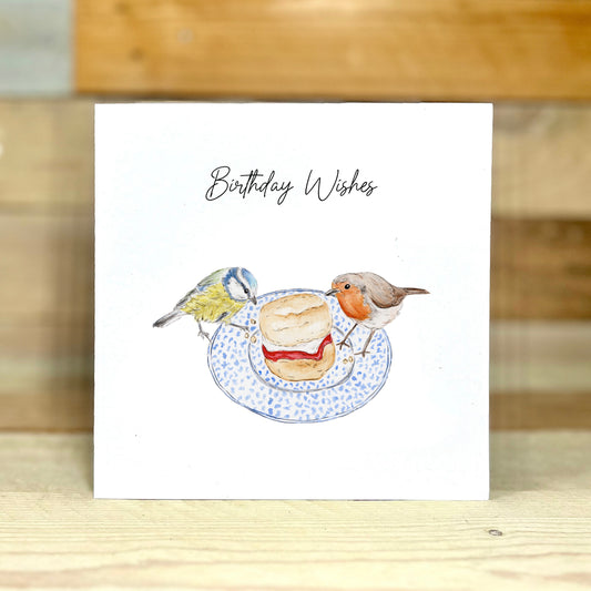 Sharing a Scone Birthday Card