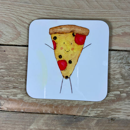 Wonky Pizza Coaster