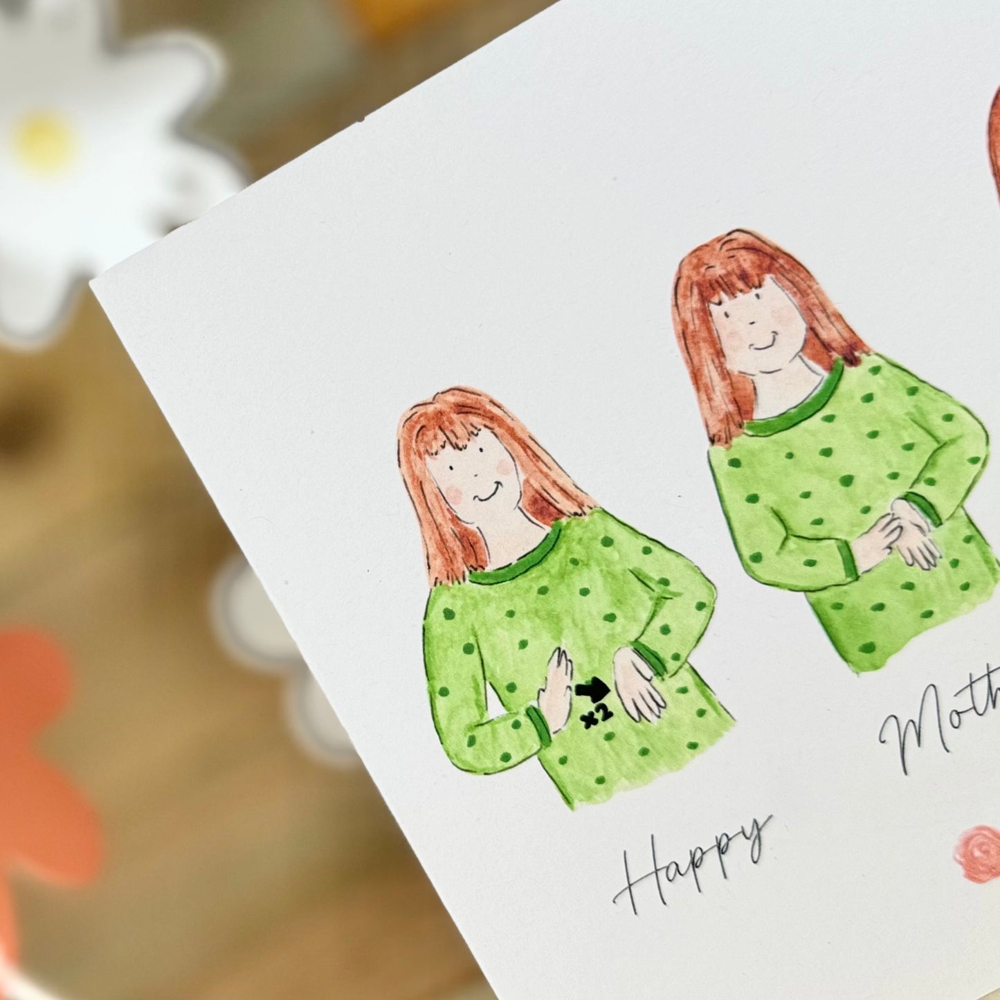 British Sign Language Mother's Day Card
