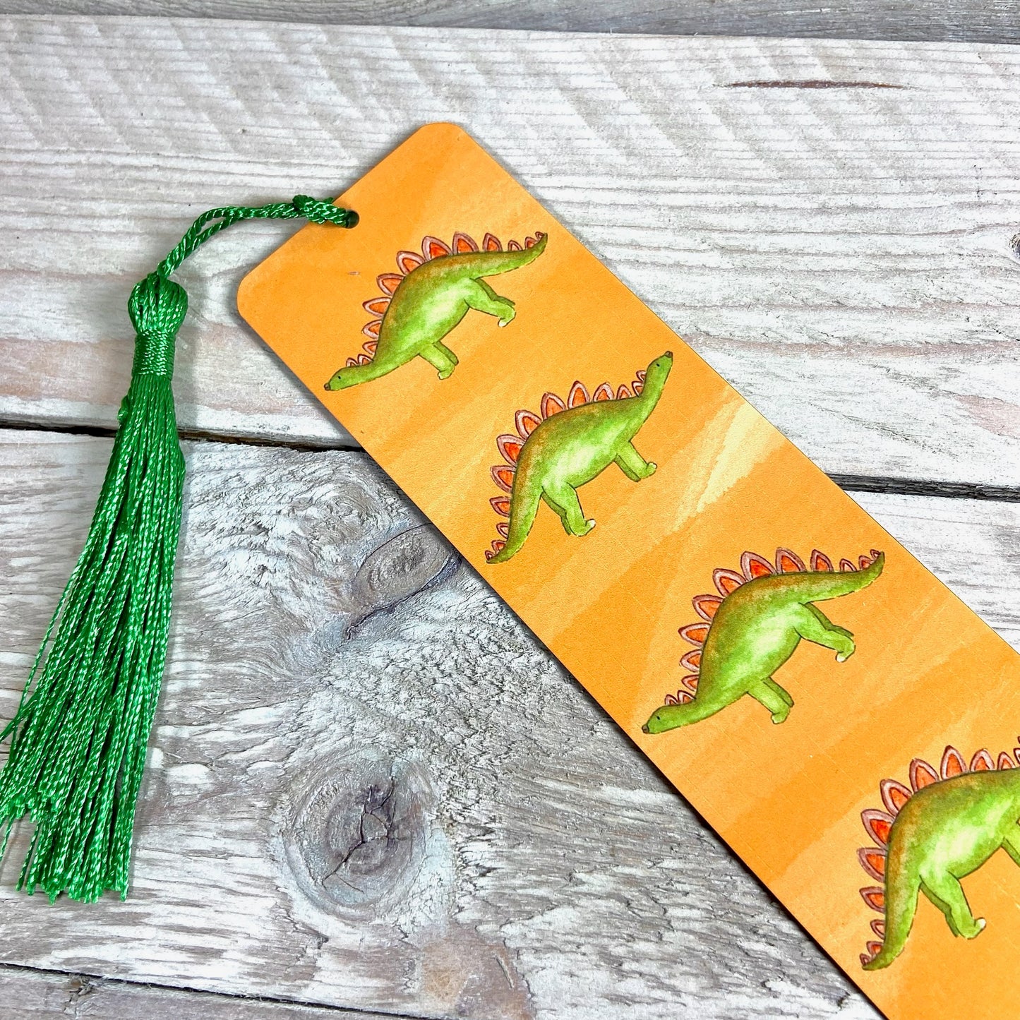 Stegosaurus Metal Bookmark With Tassel