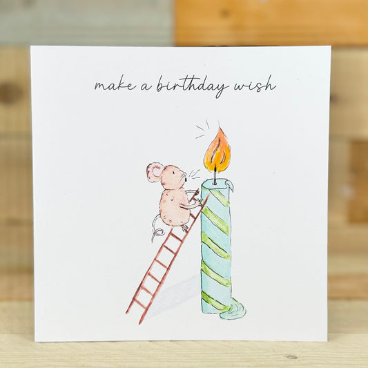 Marzipan Mouse's Birthday Wish Birthday Card