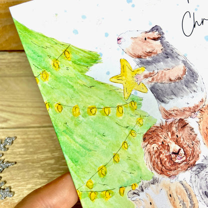 A Very Guinea Pig Christmas Christmas Card