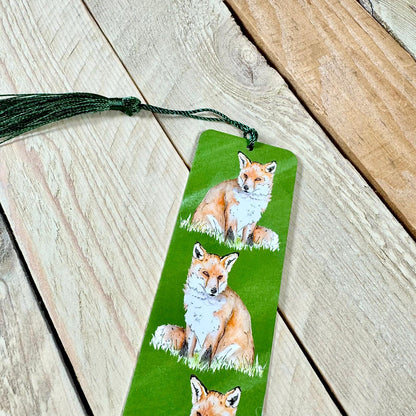 Fox Metal Bookmark With Tassel