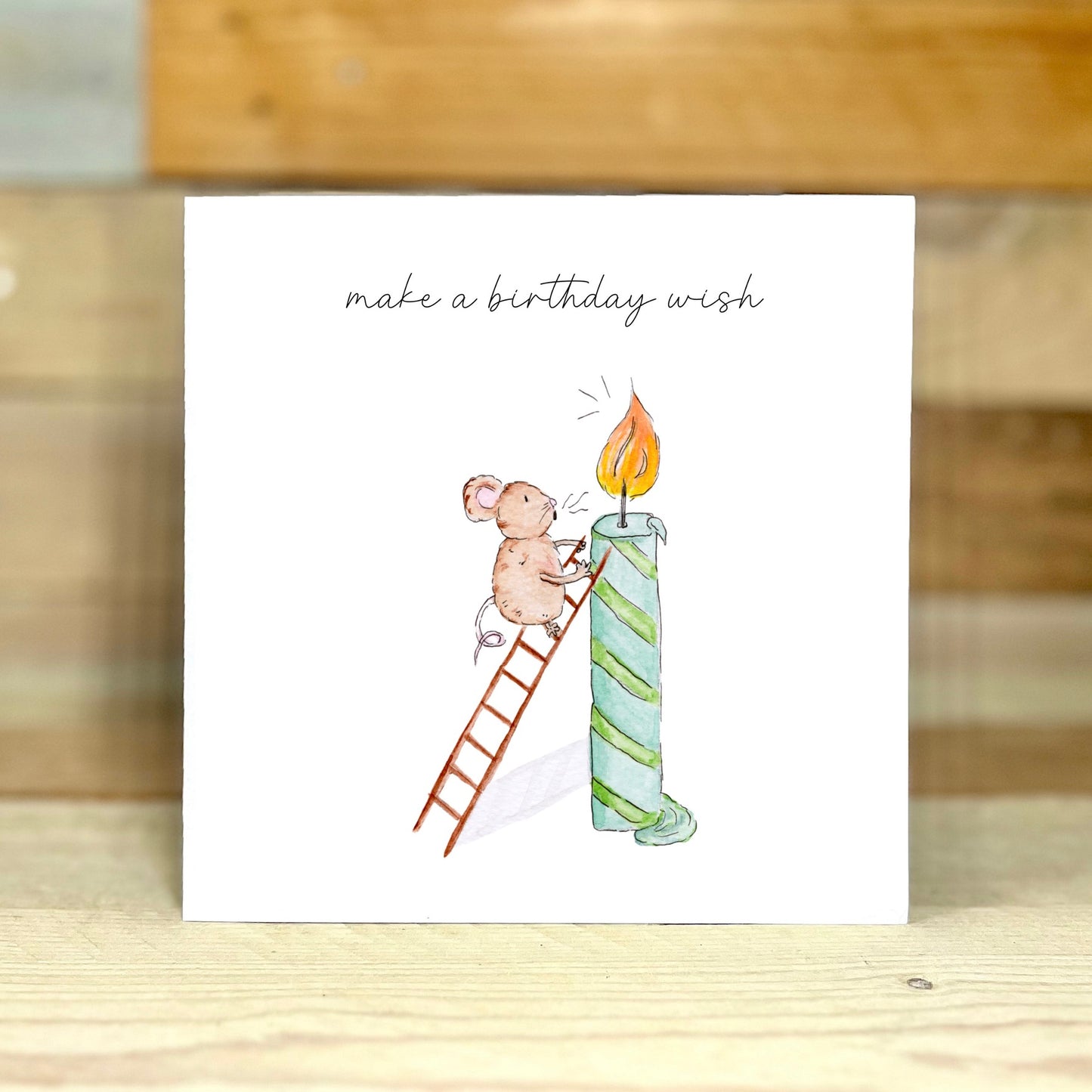 Marzipan Mouse's Birthday Wish Birthday Card
