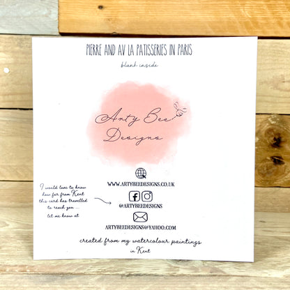 Pierre and Av La Patisseries Anniversary Card