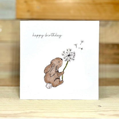 Brooke The Bunny Birthday Wishing Birthday Card