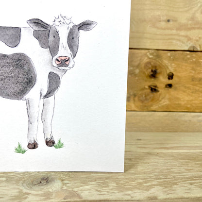 Monica the Moo Cow Birthday Card