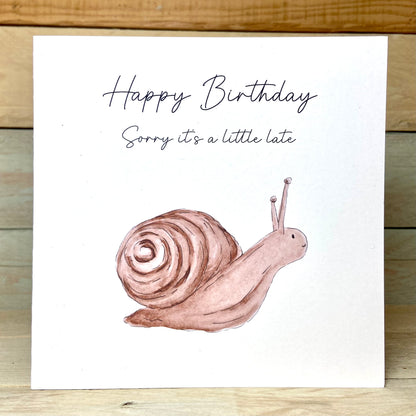 Shelley the Snail Birthday Card