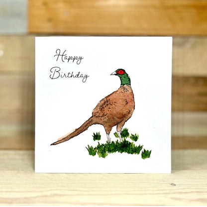 Phelix the Pheasant Birthday Card