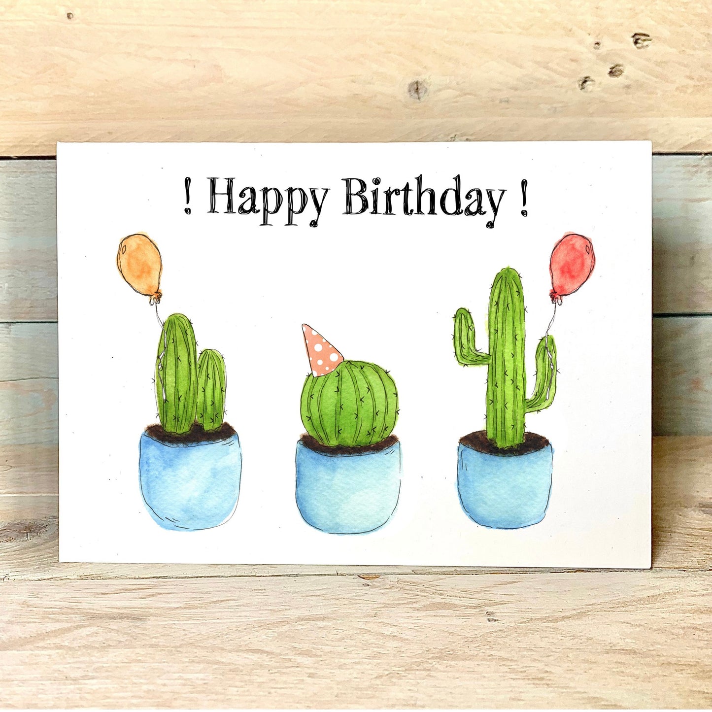 Cacti Party Birthday Card