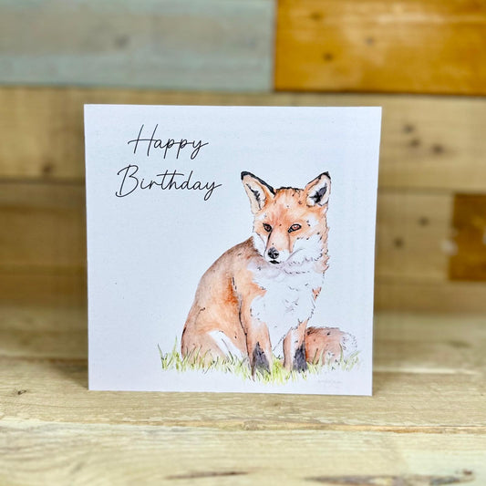 Frederick the Fox Birthday Card