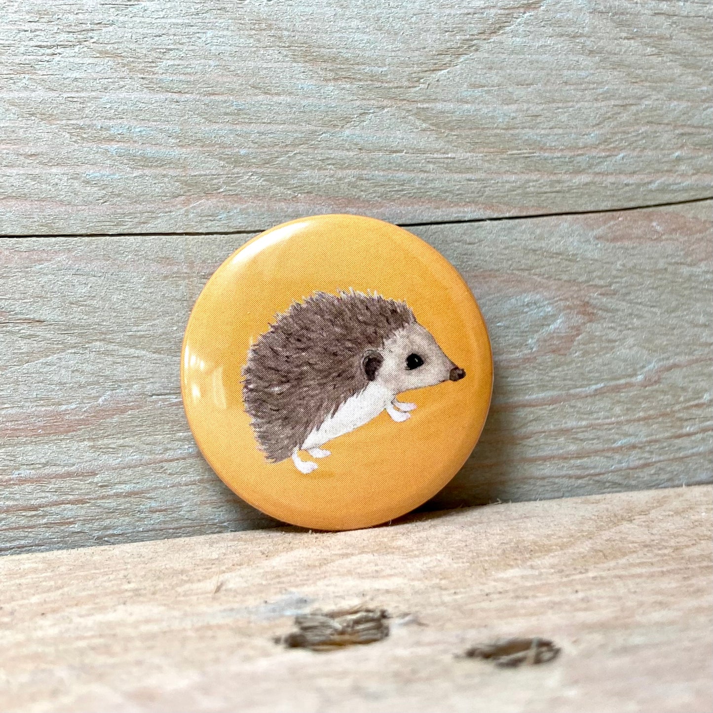 Heston the Hedgehog Pin Badge