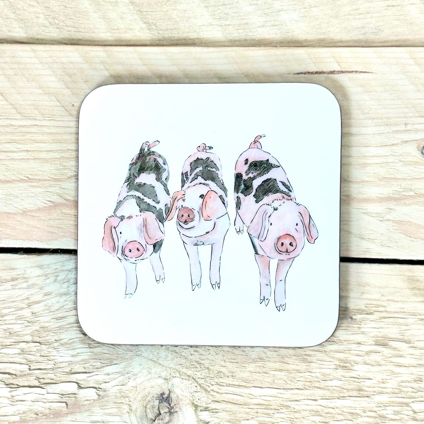 Grunt, Oink and Squeak Piggies Coaster