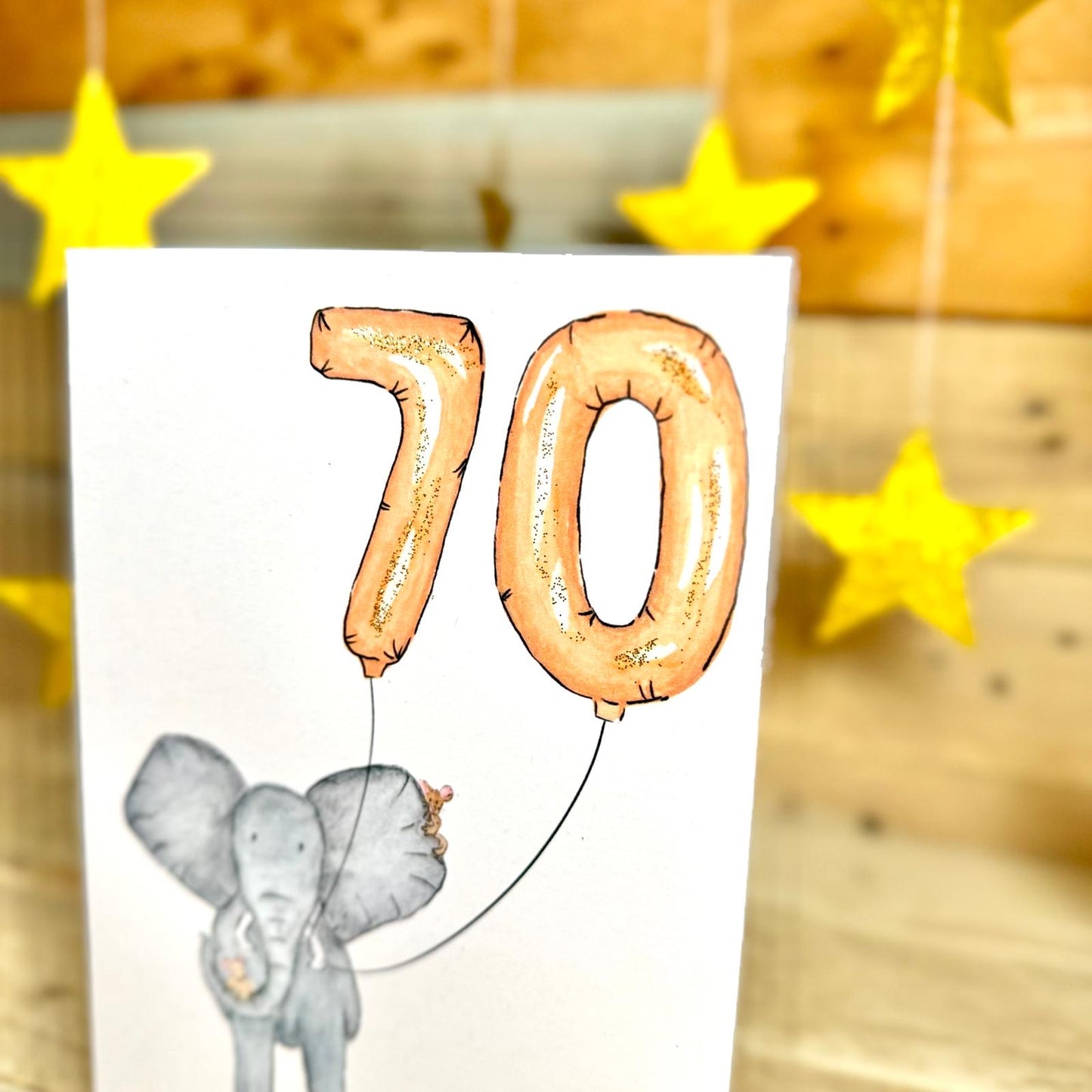 Nelly Turns Seventy Birthday Card