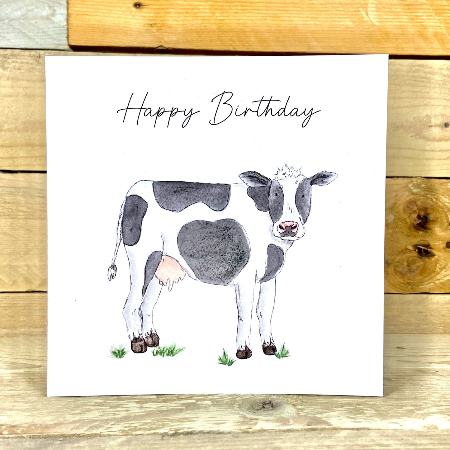 Monica the Moo Cow Birthday Card