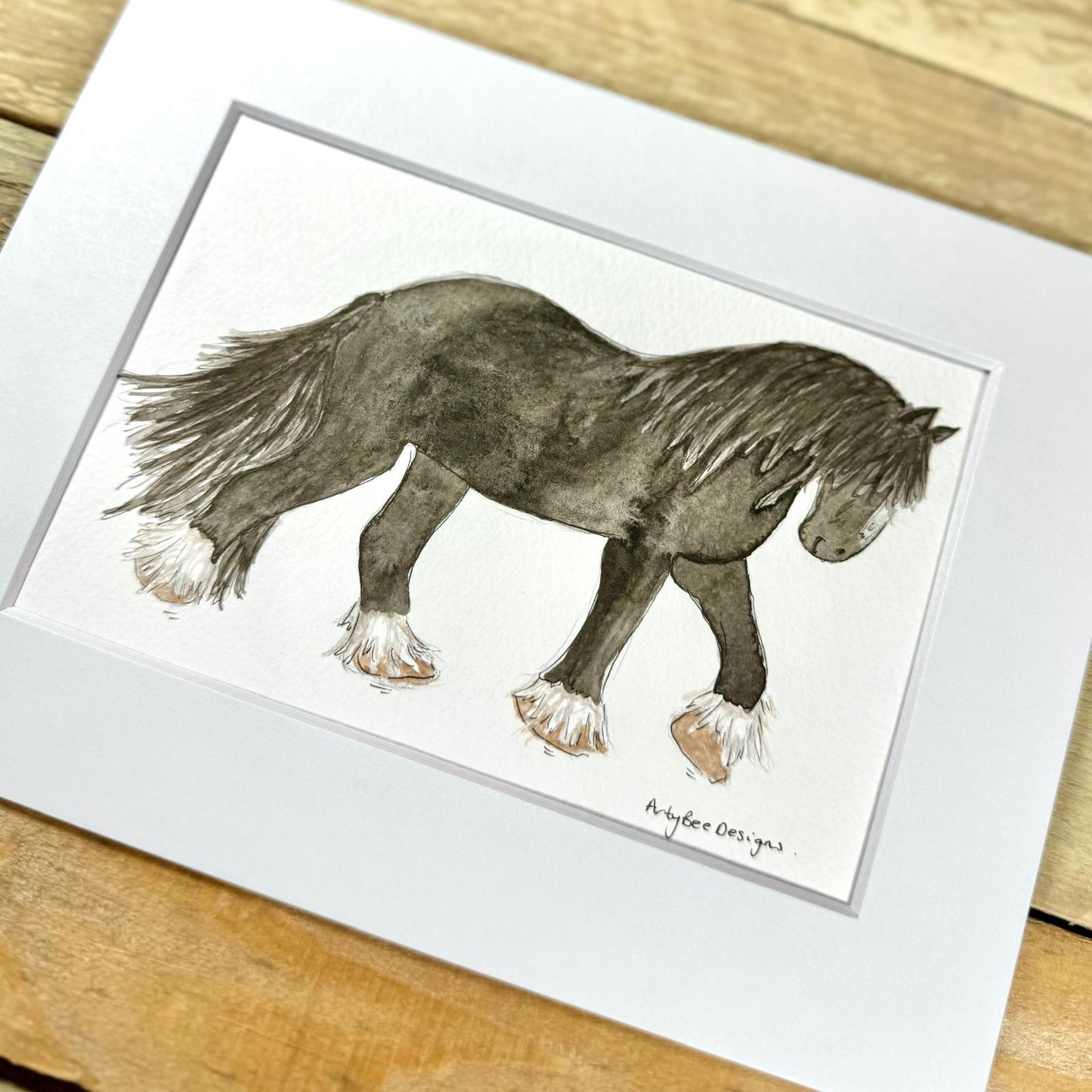 Shrimpy the Shire Horse Original Painting