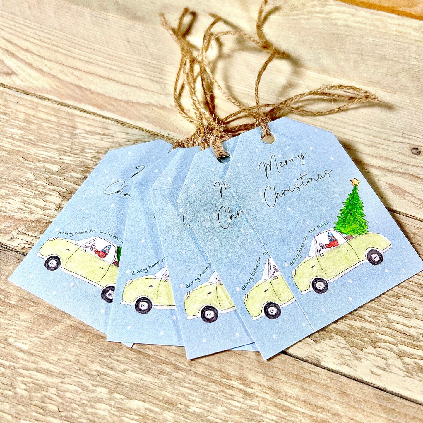 Driving Home Christmas Gift Tags
