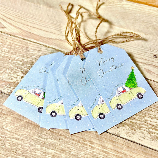 Driving Home Christmas Gift Tags