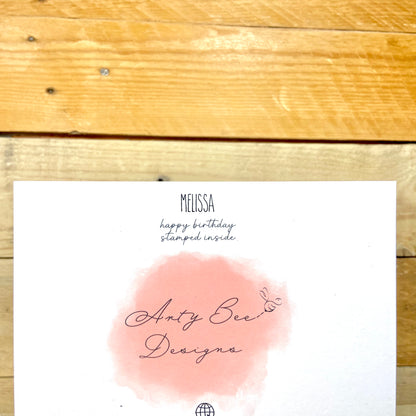 Melissa Birthday Card