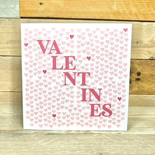Love Hearts Valentine's Card