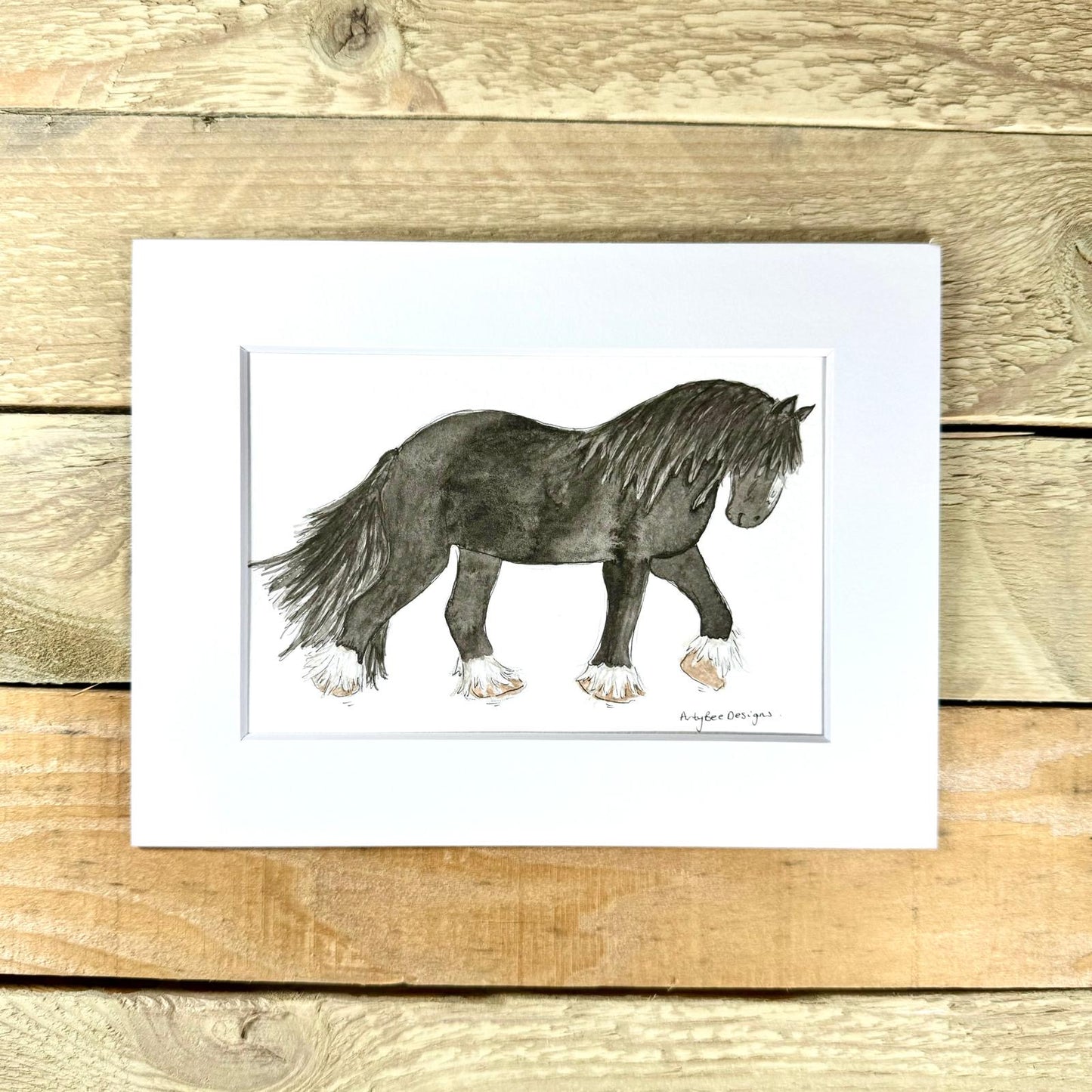 Shrimpy the Shire Horse Original Painting