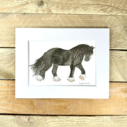 Shrimpy the Shire Horse Original Painting